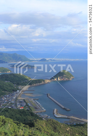 From Ohama to Nio, Kanonji City on the west coast of the Shouchi Peninsula on the evening 54756321