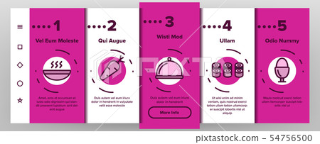 Food Line Icon Set Vector Onboarding Food Line Icon Set Vector Onboarding 54756500