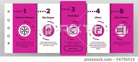 Freezer, Cooling Appliance Linear Vector Onboarding Freezer, Cooling Appliance Linear Vector Onboarding 54756514