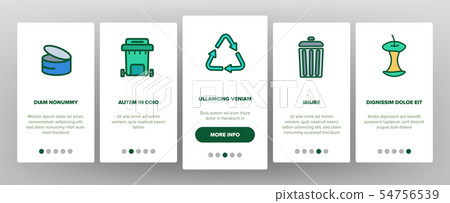 Garbage Recycling Linear Vector Onboarding Garbage Recycling Linear Vector Onboarding 54756539