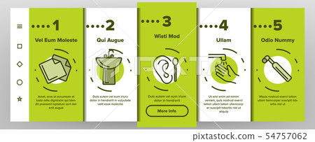 Hygiene, Cleaning Thin Line Icons Vector Onboarding 54757062