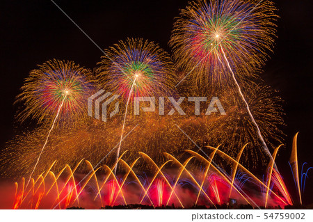 Fireworks of Yamagata, Tsuruoka, Akagawa 54759002