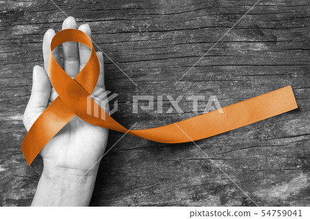Copper Awareness Ribbon for Herpes Simplex Virus 54759041