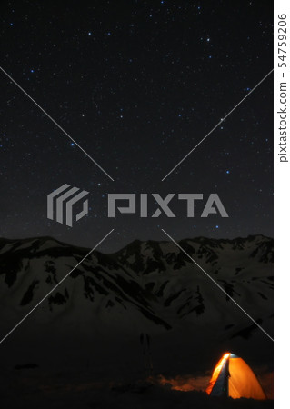 Thunder torizawa campsite of starry sky 54759206