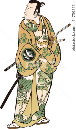 Ukiyoe Kabuki actor part 54 54759223