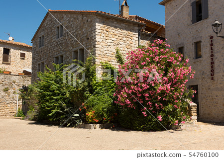 The medieval village of Ruoms in the Ardeche The medieval village of Ruoms in the Ardeche 54760100