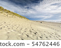 sand beach and blue sky by North sea 54762446