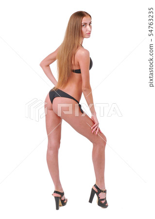 Woman show poses and emotions closeup 54763235