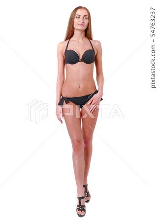 Woman show poses and emotions closeup 54763237