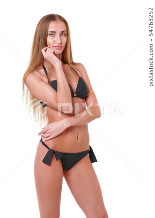 Woman show poses and emotions closeup Woman show poses and emotions closeup 54763252