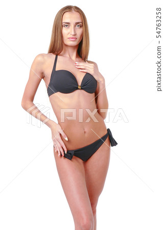 Woman show poses and emotions closeup Woman show poses and emotions closeup 54763258