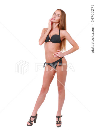 Woman show poses and emotions closeup Woman show poses and emotions closeup 54763275