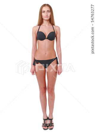 Woman show poses and emotions closeup 54763277