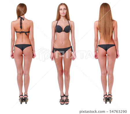 Woman show poses and emotions closeup Woman show poses and emotions closeup 54763290