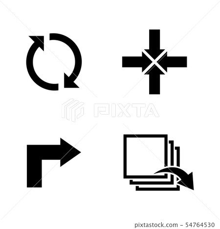 Rotation. Simple Related Vector Icons 54764530