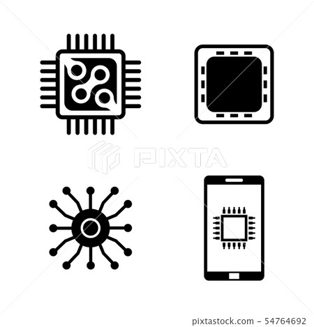 Electronics. Simple Related Vector Icons 54764692