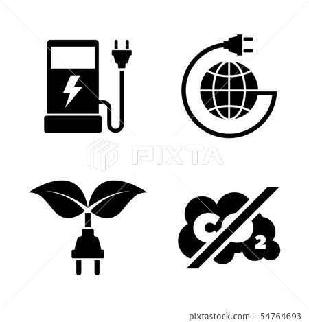Eco fuel. Simple Related Vector Icons Eco fuel. Simple Related Vector Icons 54764693