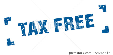 tax free stamp. tax free square grunge sign. tax 54765616