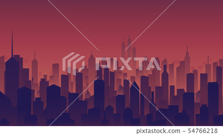Landscape view, tall buildings in the city Landscape view, tall buildings in the city 54766218