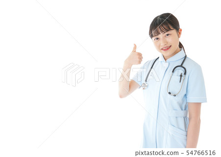 Young nurse doing ok sign 54766516