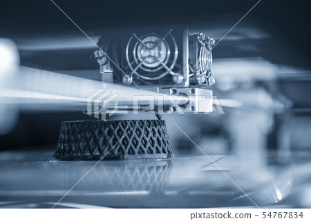 The 3D printing machine . 54767834