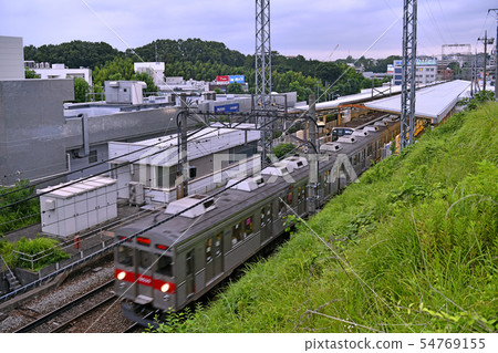 日本的橫濱市容我看Azamino站等。 日本的橫濱市容我看Azamino站等。 54769155