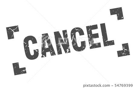 cancel stamp. cancel square grunge sign. cancel - Stock Illustration ...