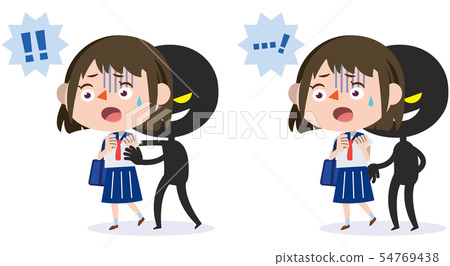 Female student / suspicious person who meets a pervert 54769438