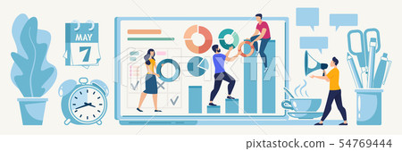 Planning Online Startup Strategy Vector Concept Planning Online Startup Strategy Vector Concept 54769444