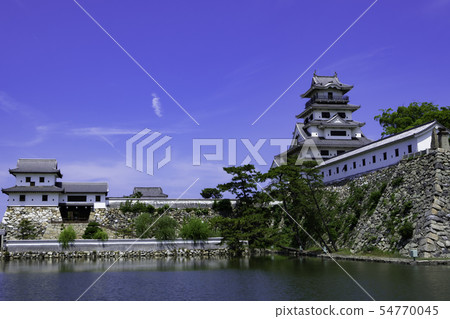 愛媛縣今治城堡Tenshukaku和Yamatotei Mizushiro Imabari 54770045