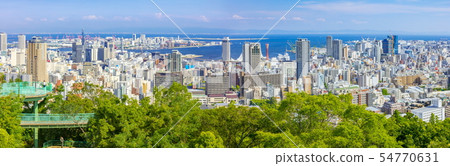 從Suwayama公園維納斯橋的神戶看法 54770631