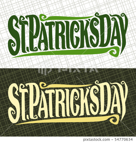 Vector greeting card for Saint Patricks Day 54770634