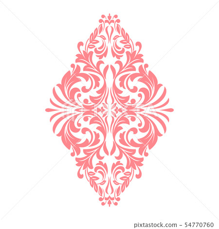 Damask graphic ornament. Floral design element. 54770760