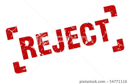 reject stamp. reject square grunge sign. reject 54771118