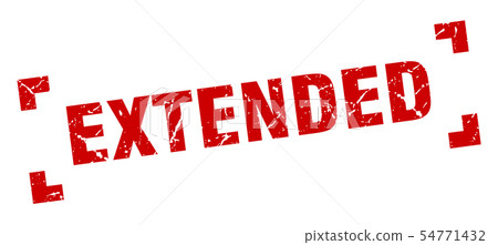 extended stamp. extended square grunge sign. 54771432