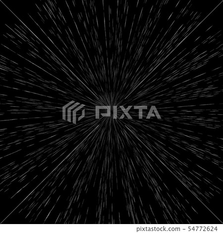 Speed lines. Motion through the space. Vector Illustration. 54772624