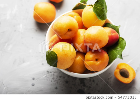 Fresh sweet apricots Fresh sweet apricots 54773013