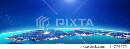 Spain city lights 54774775