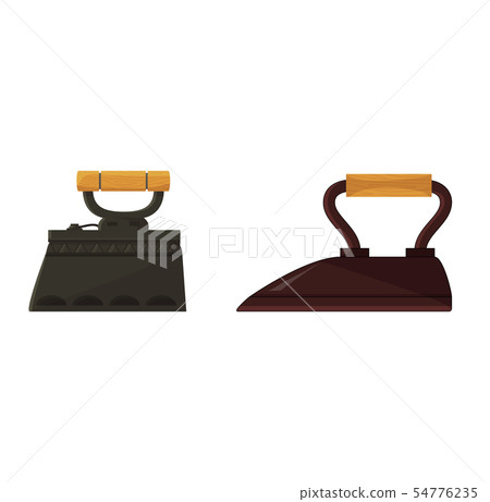 Iron vector ironing electric household appliance steamer of laundry housework illustration irony 54776235
