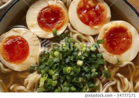Ramen with boiled eggs Ramen with boiled eggs 54777171