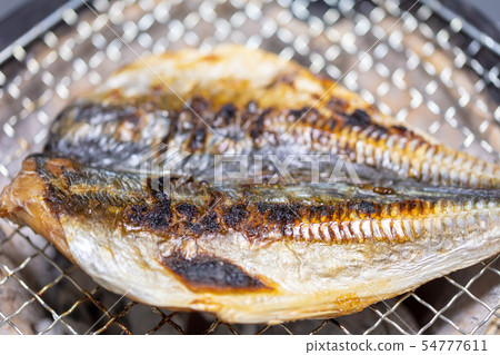 Horse mackerel, BBQ, bbq, charcoal-grilled, grilled, biton charcoal, seven wheels, camping, food, food, horse mackerel, horse mackerel, horse mackerel 54777611