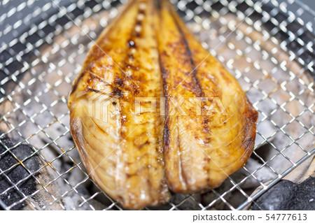 Horse mackerel, BBQ, bbq, charcoal-grilled, grilled, biton charcoal, seven wheels, camping, food, food, horse mackerel, horse mackerel, horse mackerel 54777613