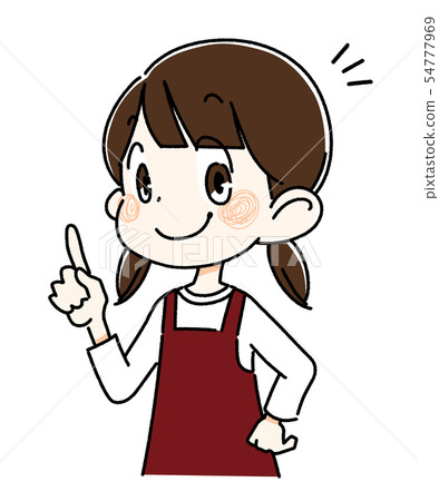 插图素材: 女孩常设手指 查看全部