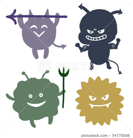 Bacillus virus mold hand drawn style illustration set Bacillus virus mold hand drawn style illustration set 54778086