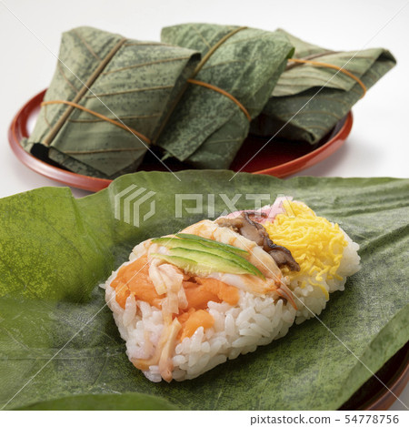 Magnolia leaf sushi 54778756