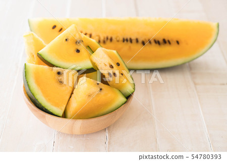 fresh yellow watermelon fresh yellow watermelon 54780393