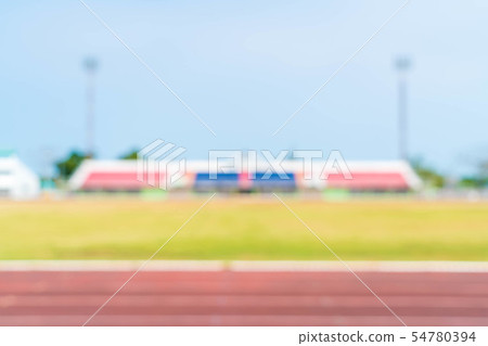 abstract football stadium with blue sky 54780394