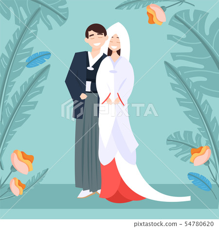 Japanesse wedding image - Stock Illustration [54780620] - PIXTA