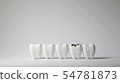 Decayed tooth among good tooth model  54781873