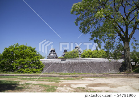 Kumamoto Castle from Ninomaru Square Kumamoto Castle from Ninomaru Square 54781900